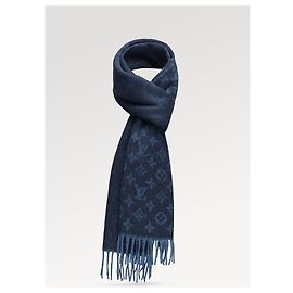 Autre Marque Sciarpa sfumata LV Monogram nuova Blu