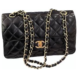 Chanel-Chanel Timeless Dbl Flap Bag-Black