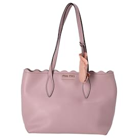 Miu Miu-Miu Miu Shopping Bag in Pastel Pink Leather-Other