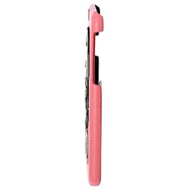 Dolce & Gabbana-Dolce & Gabbana Iphone 6 Phone Case in Pink Leather-Pink