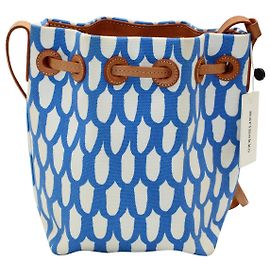 Mini borsa a secchiello Mansur Gavriel X Marimekko in tela blu Altro