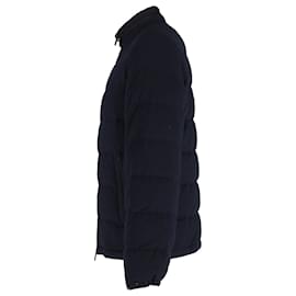 Ermenegildo Zegna-Zegna 12milmil12 Down Jacket in Navy Blue Wool-Navy blue