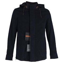 Ermenegildo Zegna Zegna 12milmil12 Hooded Overjacket in Navy Blue Wool Navy blue