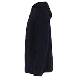 Ermenegildo Zegna-Zegna 12milmil12 Hooded Overjacket in Navy Blue Wool-Navy blue