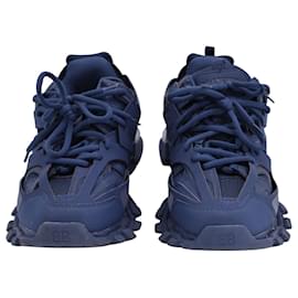 Autre Marque-Balenciaga Track 'Blue Pearl' Sneakers in Navy Blue Polyurethane-Blue,Navy blue