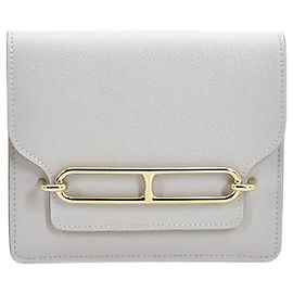 Hermès Evercolor Mini Sac Roulis 18 White