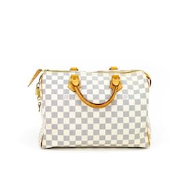Louis Vuitton-Damier Azur Speedy 30-White