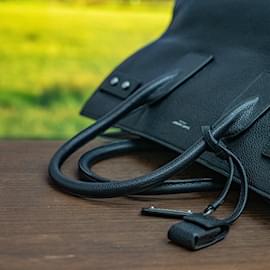 Yves Saint Laurent-Sac De Jour Leather Tote Bag-Black
