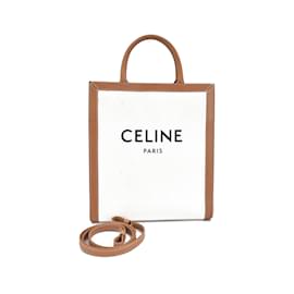 Céline-Vertical Cabas Tote-White