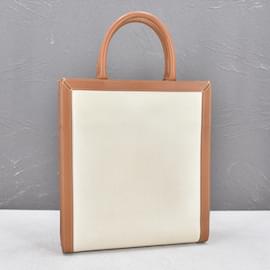 Céline-Vertical Cabas Tote-White