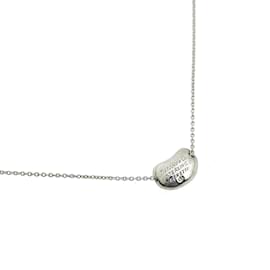 Tiffany & Co-Bohnen-Anhänger-Halskette-Silber