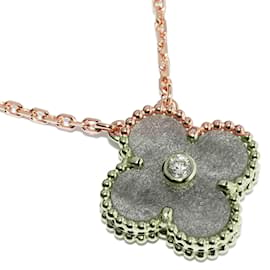 Van Cleef & Arpels-18K Vintage Alhambra Pendant Necklace-Golden