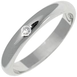Cartier-Platine 1895 Bague de mariage en diamant-Argenté