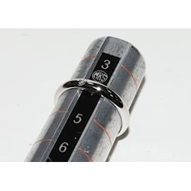 Cartier-Platine 1895 Bague de mariage en diamant-Argenté