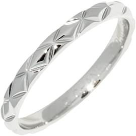 Chanel-Bague Matelasse Platine-Argenté