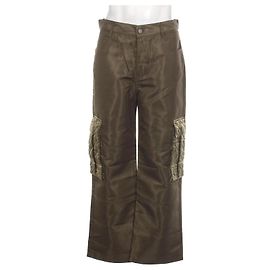Pantalon Alexander McQueen Vert Militaire en Polyester Vert
