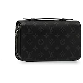 Louis Vuitton-Louis Vuitton Black Monogram Eclipse Zippy XL Wallet-Black