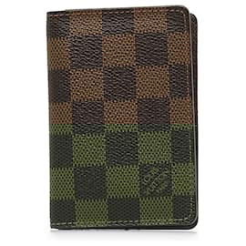 Louis Vuitton-Louis Vuitton Brown Damier Ebene Organizer Duppoch-Brown