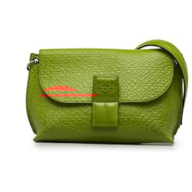 Loewe-Loewe Red Anagram Avenue Crossbody Bag-Red