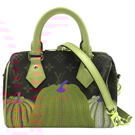 Louis Vuitton-Louis Vuitton Brown x YK Monogram Pumpkin Speedy Bandouliere 20-Brown