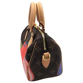 Louis Vuitton-Louis Vuitton Brown x YK Monogram Pumpkin Speedy Bandouliere 20-Brown