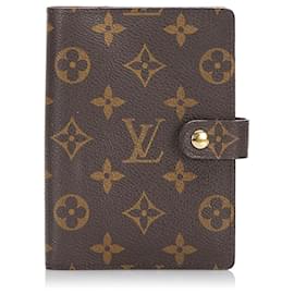 Louis Vuitton-Louis Vuitton Brown Monogram Agenda PM-Brown