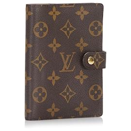 Louis Vuitton-Louis Vuitton Brown Monogram Agenda PM-Brown