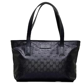 Gucci-Gucci Purple GG Imprime Tote Bag-Purple