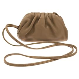 Bottega Veneta-Bottega Veneta Brown The Pouch Coin Purse-Brown