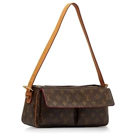 Louis Vuitton-Louis Vuitton Brown Monogram Viva Cite MM-Brown