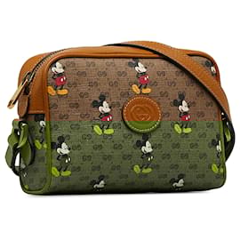 Gucci-Gucci Brown Candy GG Mickey Mouse Crossbody Bag-Brown