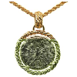 Yves Saint Laurent-Collier doré YSL doré-Doré