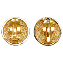Chanel-Boucles d'oreilles à clip CC en or Chanel-Doré
