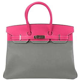 Hermès-Hermes Pink 2011 Ardennes Birkin 35-Pink