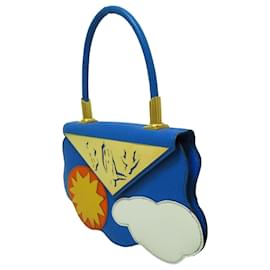 Hermès-Sac à main Hermes Bleu Mini Soleil et Nuage-Autre