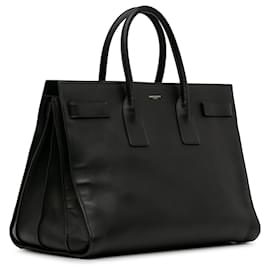 Saint Laurent-Saint Laurent Black Large Sac De Jour-Black