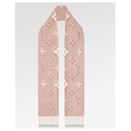 Louis Vuitton-LV Essential Shine Wool scarf-Pink