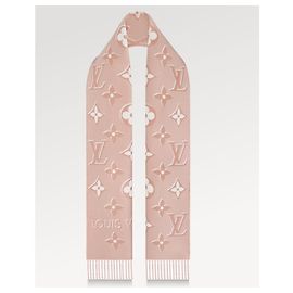 Louis Vuitton Cachecol LV Essential Shine Wool Rosa
