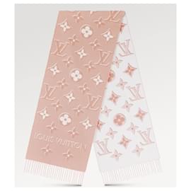 Louis Vuitton-LV Essential Shine Wool scarf-Pink