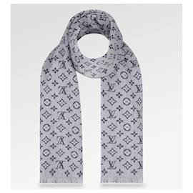 Louis Vuitton-Schal mit LV-Monogramm in Grau-Grau