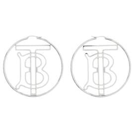 Burberry-Earrings-Silvery