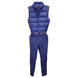Autre Marque-Perfect Moment Puffer Jacket Jumpsuit in Blue Polyester-Blue