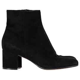 Gianvito Rossi-Gianvito Rossi Joelle Ankle Boots in Black Suede-Black