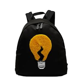 Fendi-Leather Light Bulb Backpack 7VZ016-Black