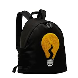 Fendi-Leather Light Bulb Backpack 7VZ016-Black
