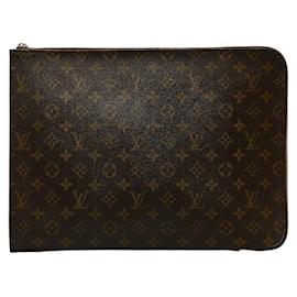 Louis Vuitton-Monogram Poche Documents M53456-Brown