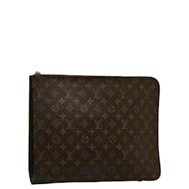 Louis Vuitton-Monogram Poche Documents M53456-Brown
