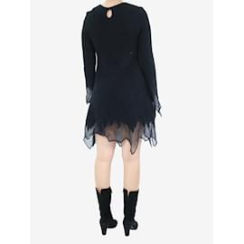 Chanel-Schwarzes Kleid aus Mohairmischung – Größe UK 8-Schwarz