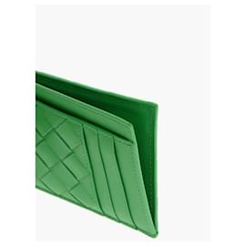 Bottega Veneta-Bottega veneta leather card wallet-Green