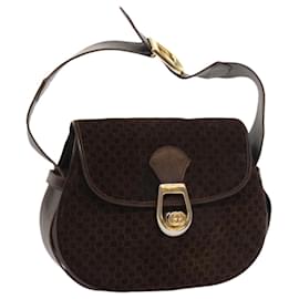 Gucci-GUCCI Shoulder Bag Suede Brown Auth ep1864-Brown